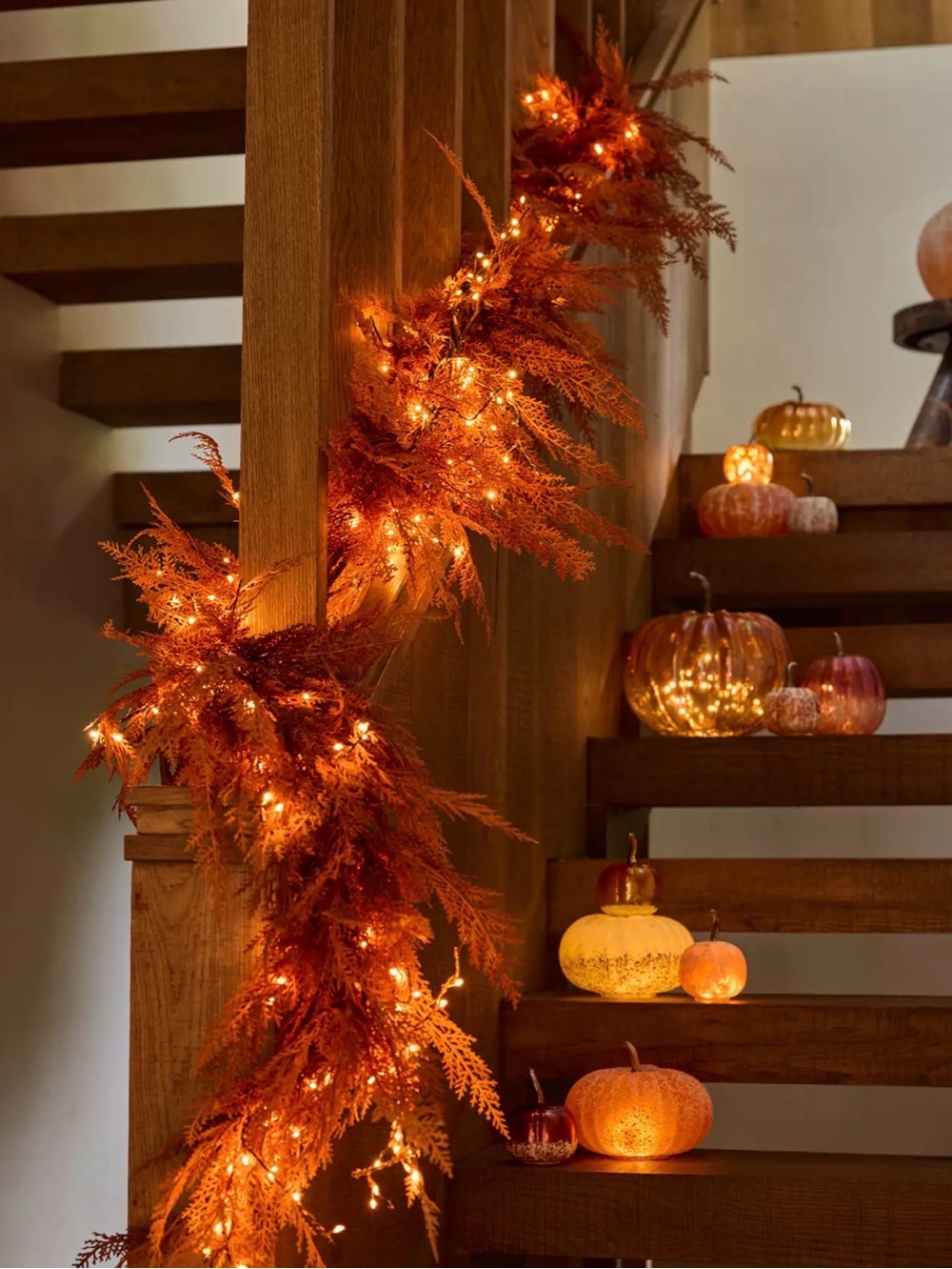 Anthropologie Terrain set of TWO glass pumpkins. NEW